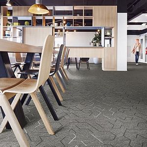 Ковровая плитка Flotex Triad planks 121001 Embossed Zinc фото 2 | FLOORDEALER